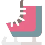 Ice Skating Shoes SVG Icon